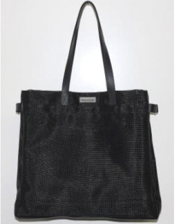 Пляжная сетчатая черная сумка Mariah Parisotto 0628
